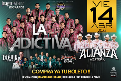 Banda La Adictiva, La Alianza Norteña, Bryan Lopez y Banda 614 en Houston