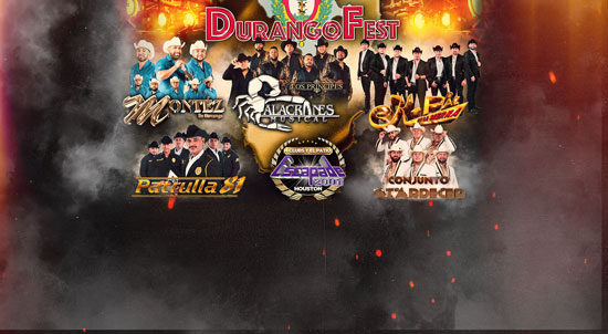 Durango Fest: Montez de Durango, Alacranes Musical, K-Paz de la Sierra, Patrulla 81 y Conjunto Atardecer in Houston, TX 2024